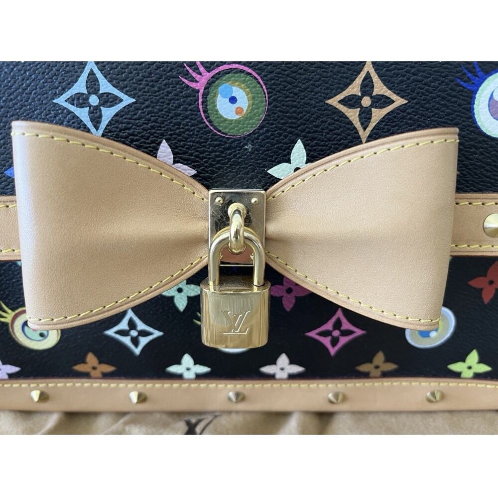 Louis Vuitton Murakami Eye Love You Bow Bag Black Multicolor Monogram RARE NIB - Picture 13 of 15